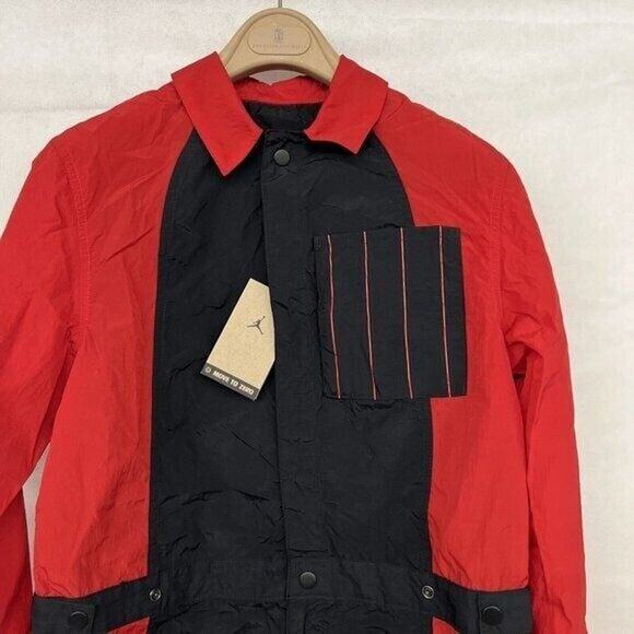 NEW NWT S Small 1 PC Jordan Essential Flight Suit Red Black DJ262-636 Athletic - Picture 5 of 7